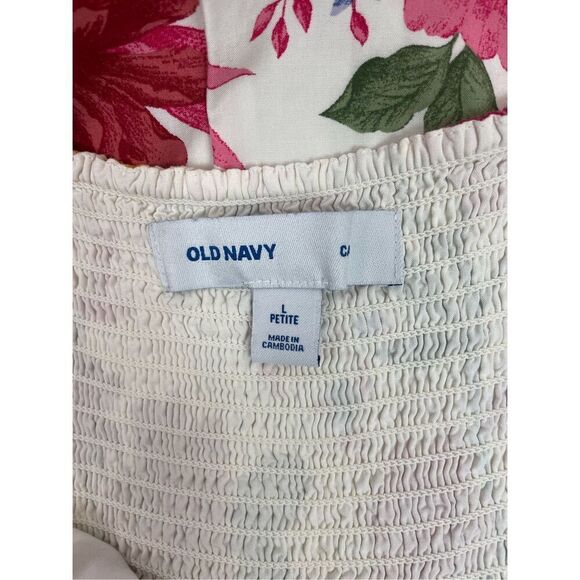 Old Navy Cami Floral Fit and Flare Midi Sundress Size Large Petite - Picture 5 of 8